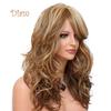 Tenfyer Fashion Women Sideswept Bangs Curly Long Full Wig Cosplay Party Hairpiece