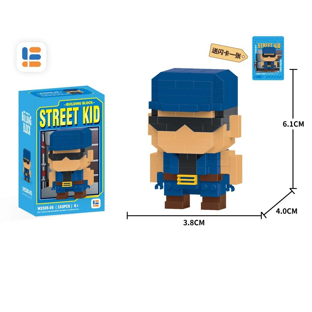 Anime Street Fighter Fighting Game Action Building Blocks KenMasters Hoshi Ryu ABS Kawaii Toys Building Blocks Gift For children