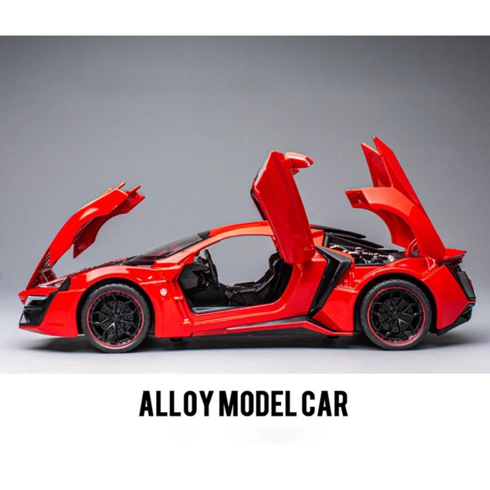 1/24 Lykan Hypersport Supercar Model Diecasts & Toy Vehicles Toy Car Metal Collection Toy Kid Toys for Children Kids Gifts