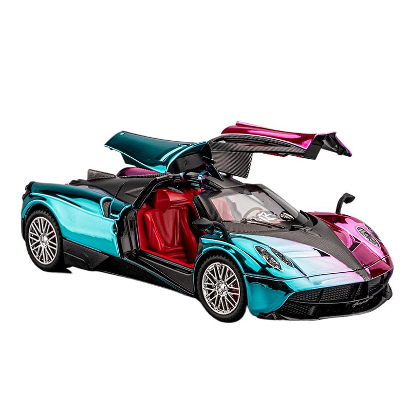 1/24 Pagani Huayra Dinastia Legierung Galvanik Sportwagenmodell Metall Rennwagen Fahrzeuge Modell Sound und Licht Kinderspielzeug Geschenk