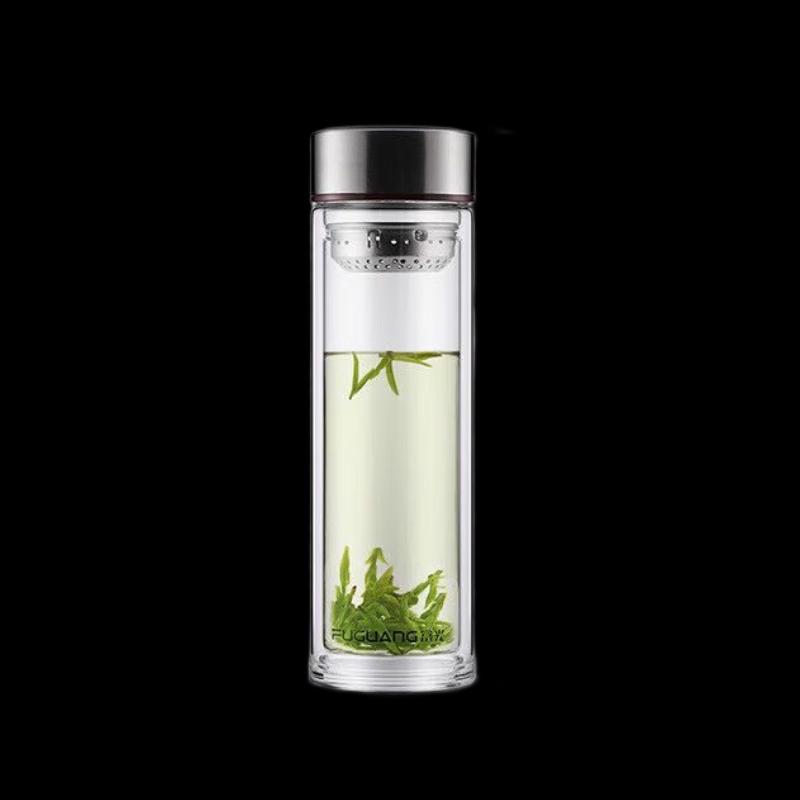 Fuguang Double-Layer Insulated Tea Infuser Glass Cup