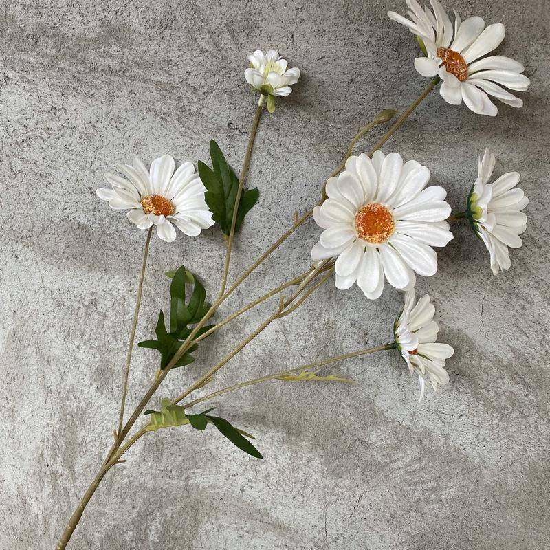 Long Stem 6-Head Daisy Floral Arrangement - Wedding and Mall Decor