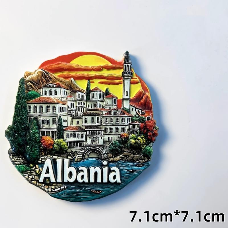 

Albania Fridge Stickers Tower Travel Souvenirs Tirana Fridge Magnets Home Decoration Wedding Gifts