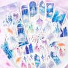 60pcs Vintage INS Stickers Pack Creativity Decorative Collage Hand Account Diary Stick Labels Junk Journal Scrapbooking Material