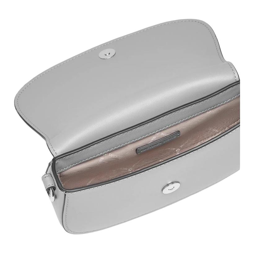Michael Kors Mila Cow Leather Shoulder Bag, Crossbody Bag Small Women's Pearl Gray 35T5SIMC5L-PEARL GREY