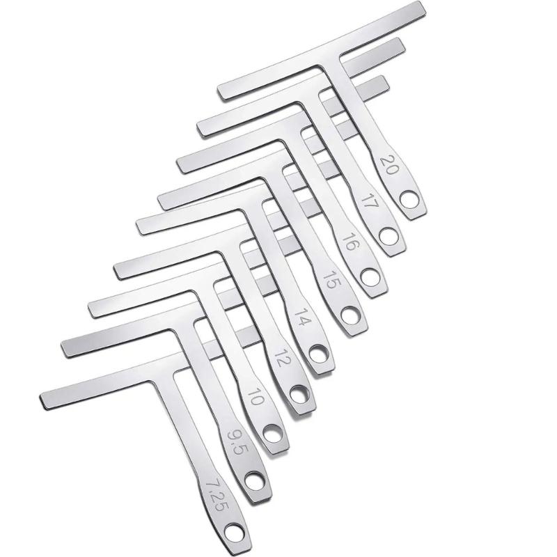 9Pcs Guitar Gauge Under String Gauge String Gauges Luthier Tools for Guitar Fretboard Gauge Measure Accessories