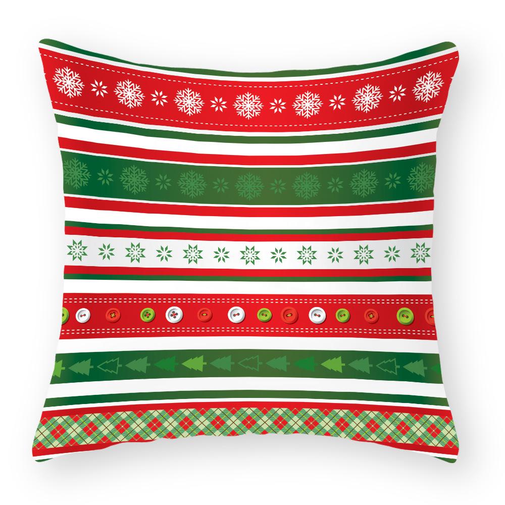 Kissenbezug aus Baumwolle und Leinen Weihnachtskissenbezug Nachttischkissenbezug Feiertagskissenbezug