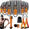 300lbs Fitness Exercises Resistance Bands Set Elastic Tubes Pull Rope Yoga Band Training Workout Equipment for Home Gym Weight