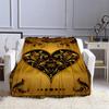Playing card printing flannel blanket thermal blanket soft and comfortable home blanket universal in all seasons