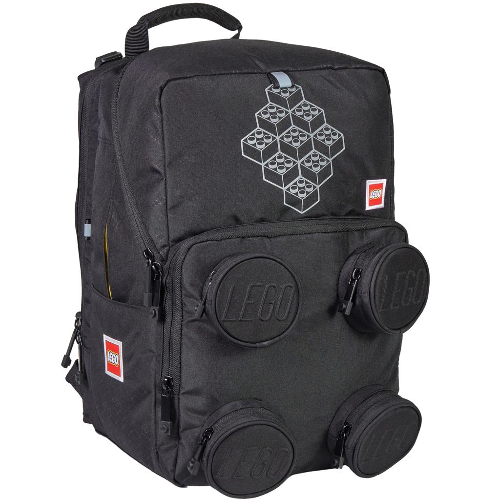 LEGO Bricks Petersen School Backpack, for Boy Black Backpack