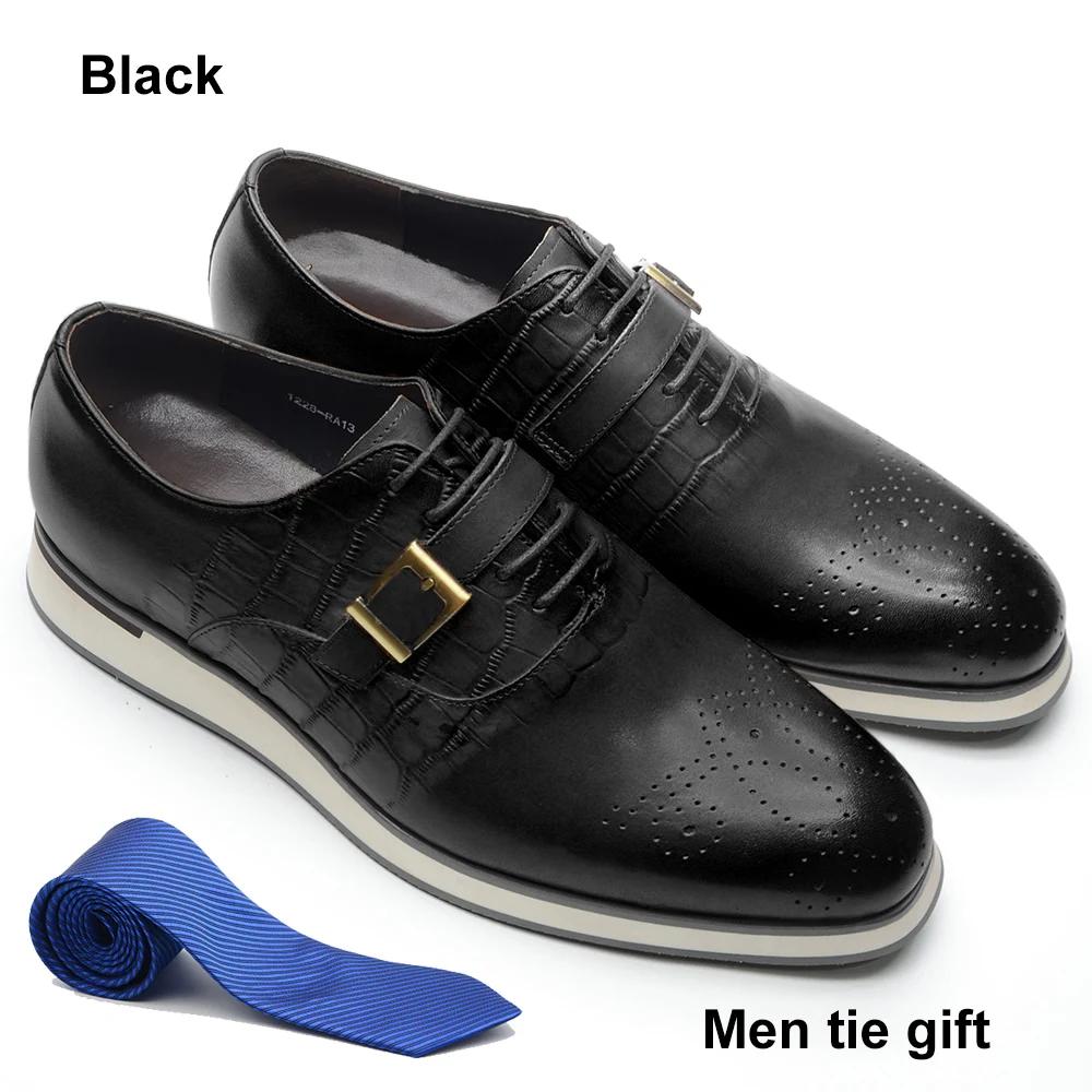 

Мужские туфли Оксфорды из натуральной кожи, плоская подошва, на шнуровке, с ремешком-монком, мужские кроссовки, броги, деловые кэжуал, формальные туфли для мужчин 46 чёрный