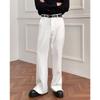 Mens American Style Split Flare Dress Pants Draped Slim Fit Casual Trousers
