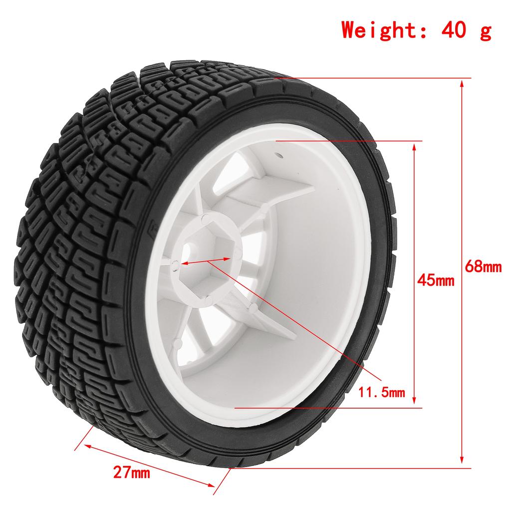 4pcs Remote Control Racing Car 68*45*27mm Tires On Road Tyre Replacement for    01  02 XV01 TA06 PTG-2 I     C3 1/10 Remote Control C