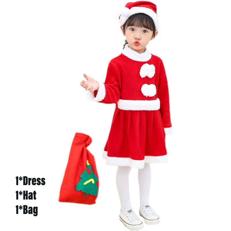 

Santa Christmas Childrens Claus Cosplay Costume Boys Girls Party Kindergarten Girl,150cm/59.06in