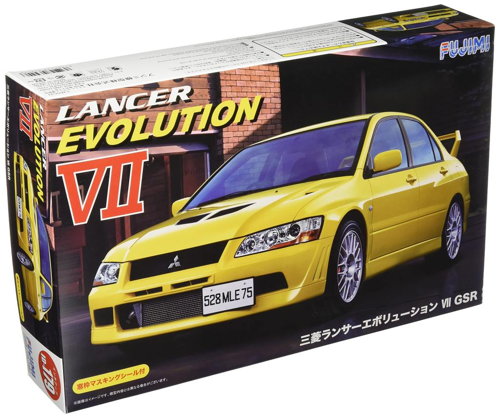 Fujimi Model 1/24 Inch-Up Serie Nr. 179 Mitsubishi Lancer Evolution VII GSR Plastikmodell ID179