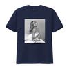 Vintage Retro Farrah Fawcett Black White Portrait Signature Print Casual T Shirt vintage Washed Soft Unisex Stretched fashion
