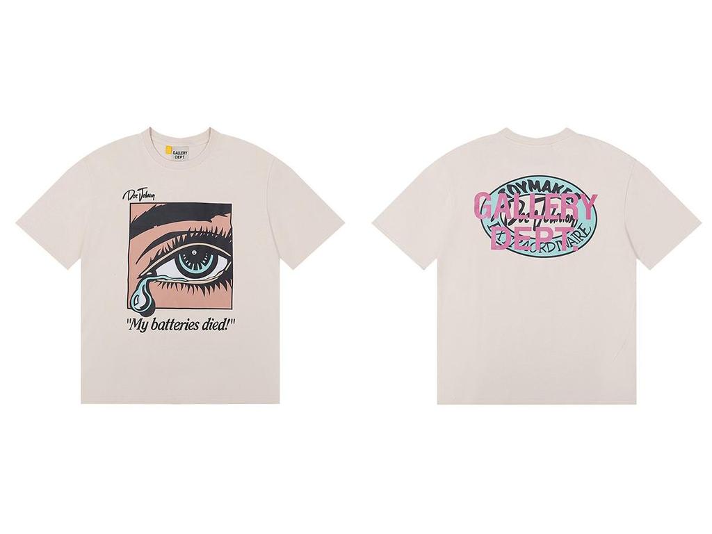 GALLERY DEPT American Tide Tie-Dye Graffiti Short-Sleeve T-Shirt