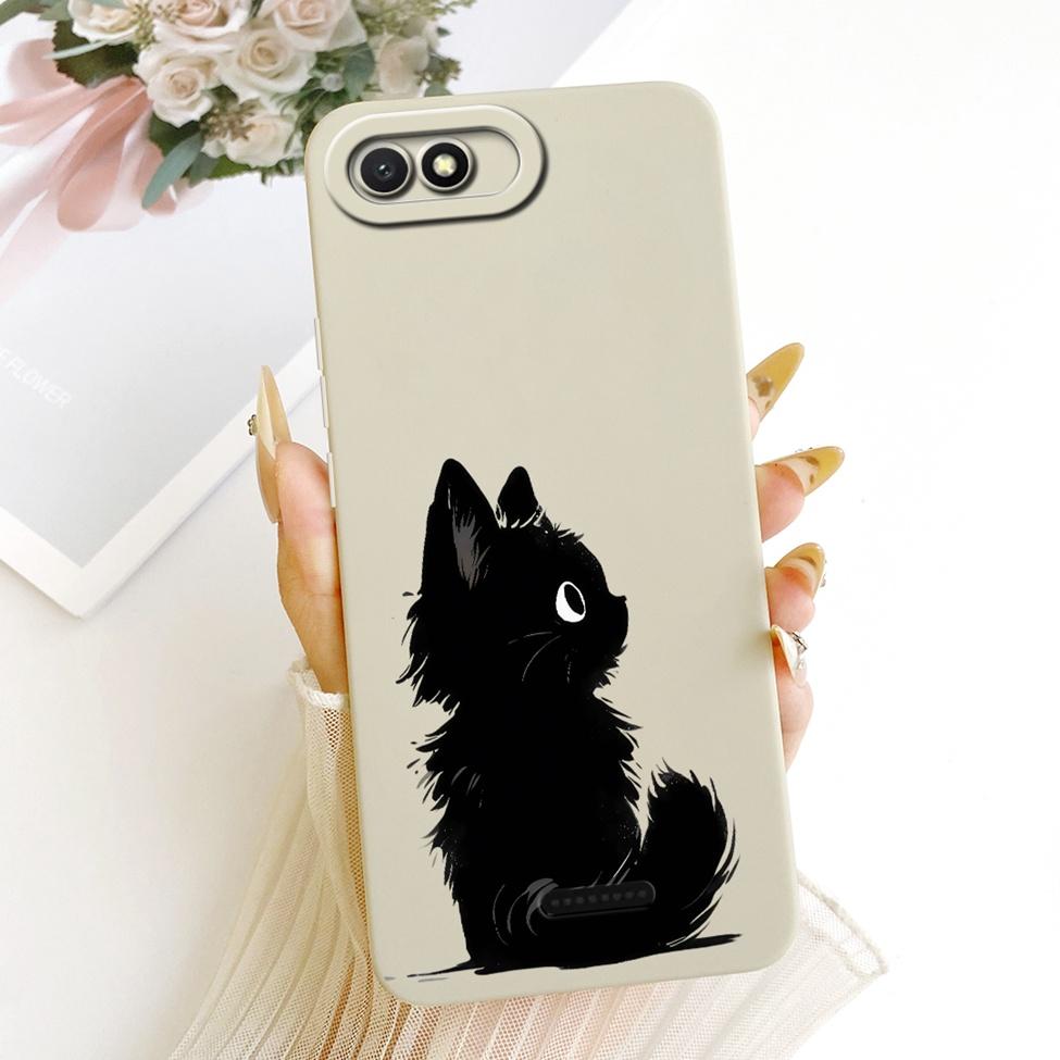 Casing For Redmi 6A Cover Fashion Cartoon Cute Funny Painted Silicone Phone Case M1804C3CG M1804C3CH M1804C3CI