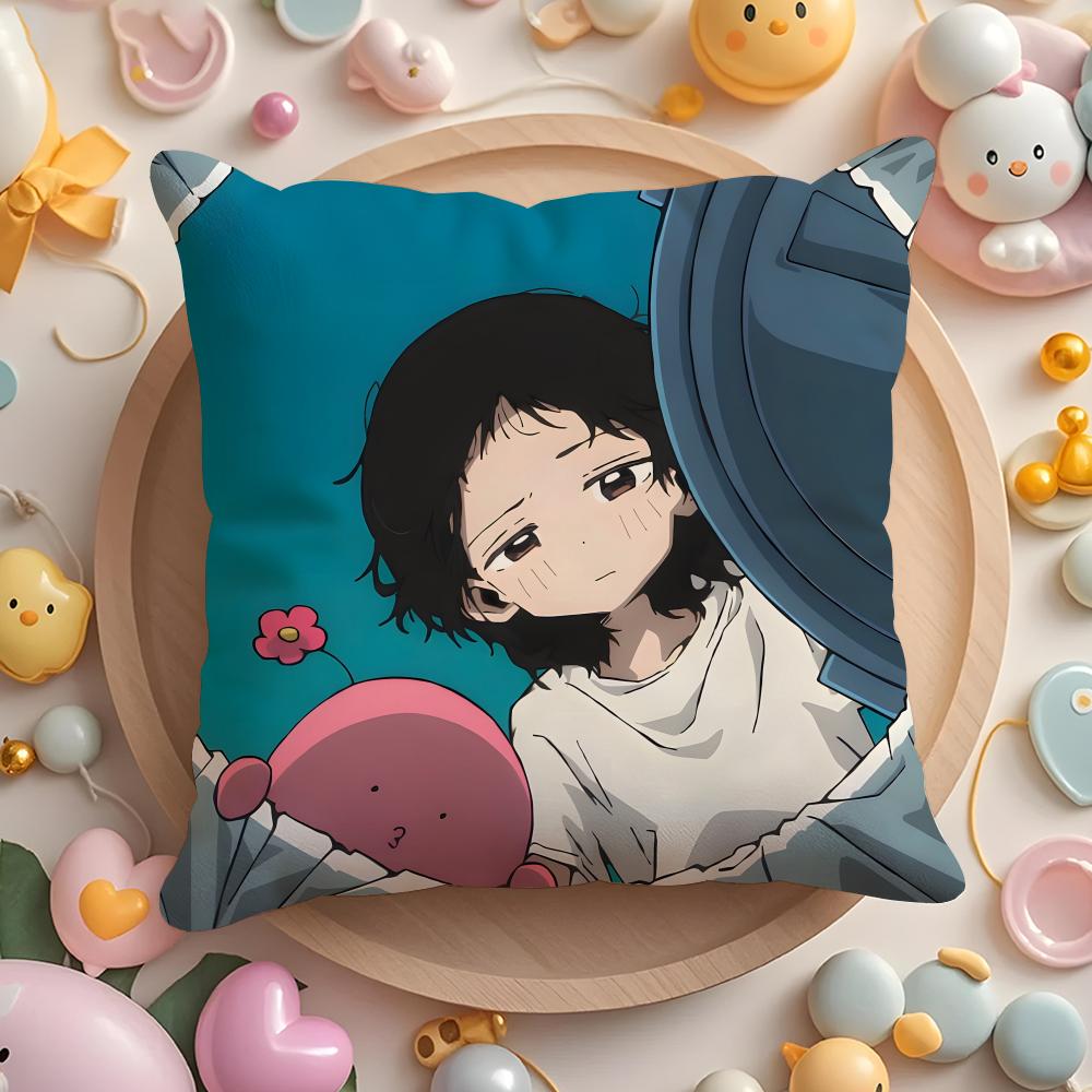 T-Takopi's Original AnimeSin Cushion Cover Home & Car Multi-Scene Pillow Cover - Reversible, Soft & Durable for Daily Use