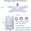 Lampe LED - B22 60W - 6800Lm - Blanc froid 6500K - 4 panneaux orientables