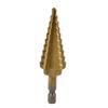 Precision Coated Step Cone Drill Bit 4 22mm Metal and Wood Cutting