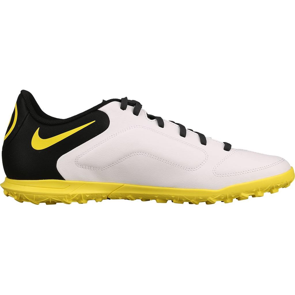 Nike Tiempo Legend 9 Club TF Hvit Yellow Strike Herre Sneakers Svart Dark-Smoke-Grey DA1193-107