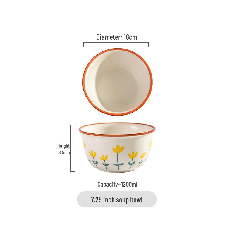 ZISIZ Fresh Ceramic Tableware Set