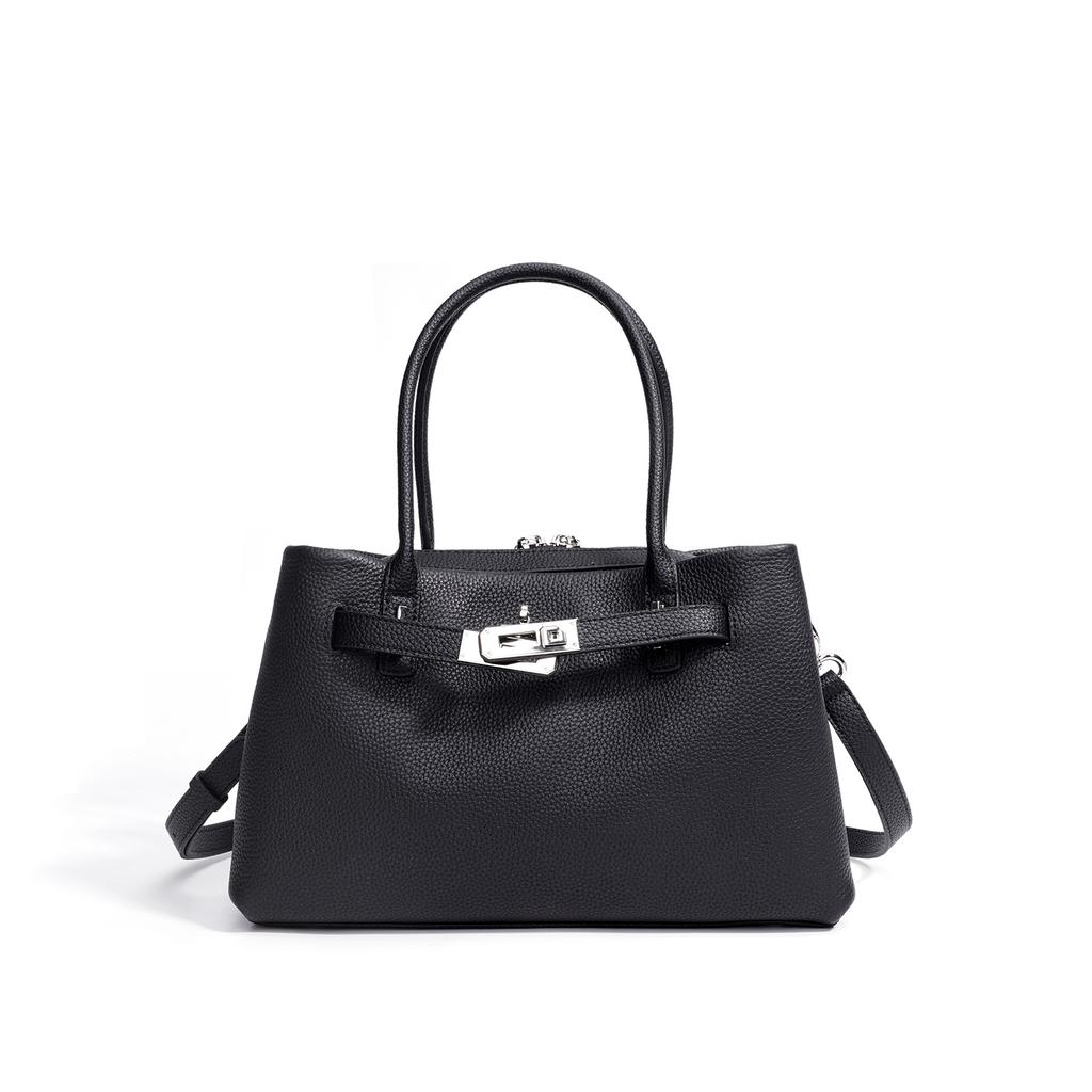 Early Spring Genuine Leather Bag For Women Women Simple Luxury Commute Work Shoulder Crossbody Fashion Elegant Ladies Purse Top Handle Handbag