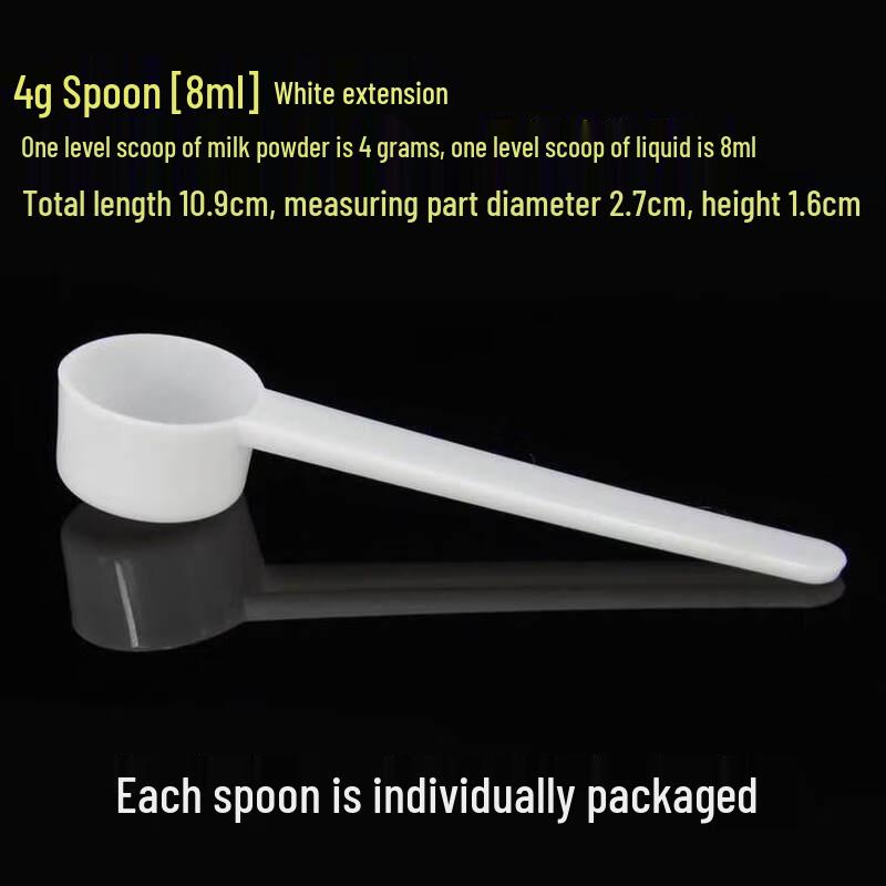 White Plastic Measuring Spoons (100-Pack)