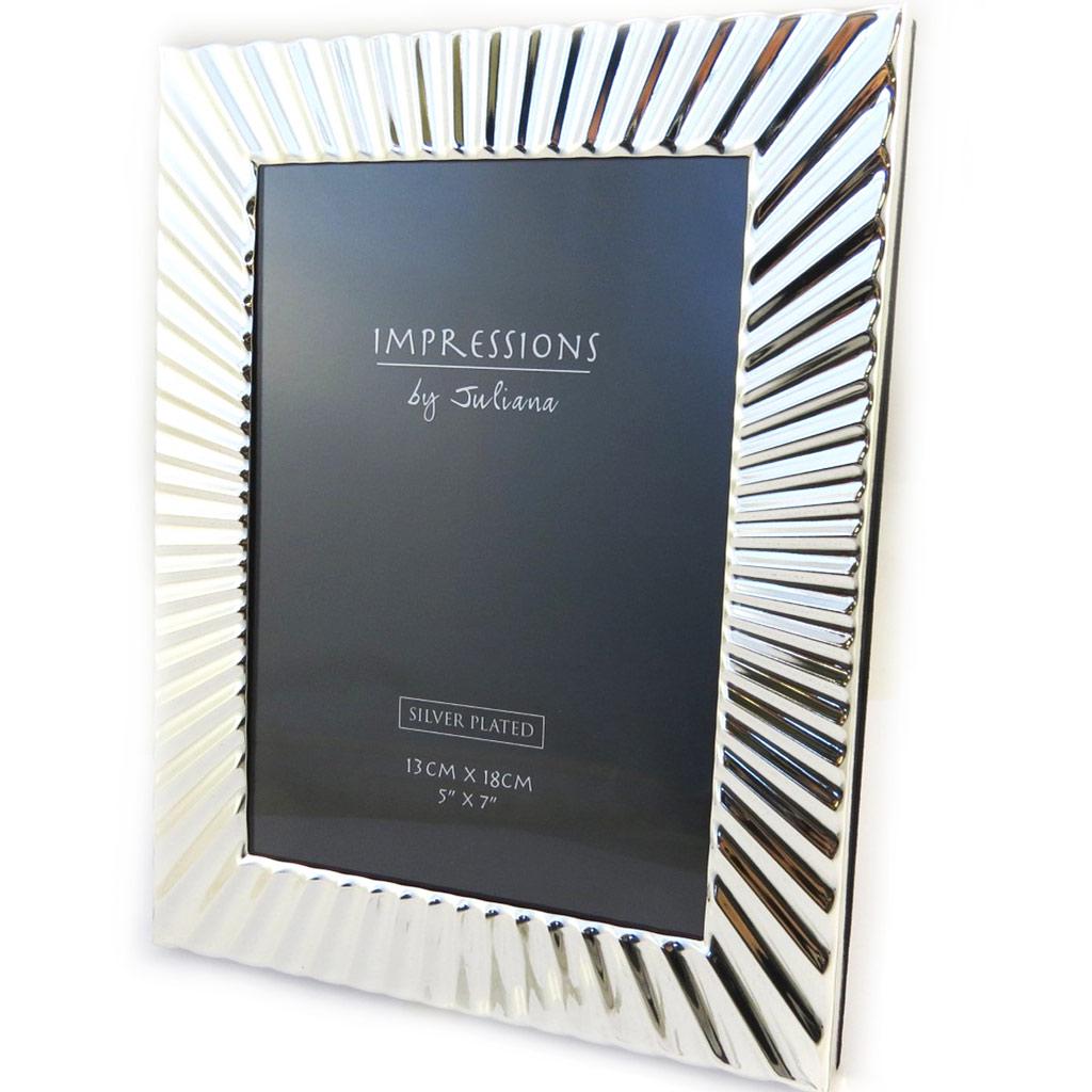 Les Trésors De Lily [M3182] - Marco de fotos plateado con diseño (13 x 18 cm)