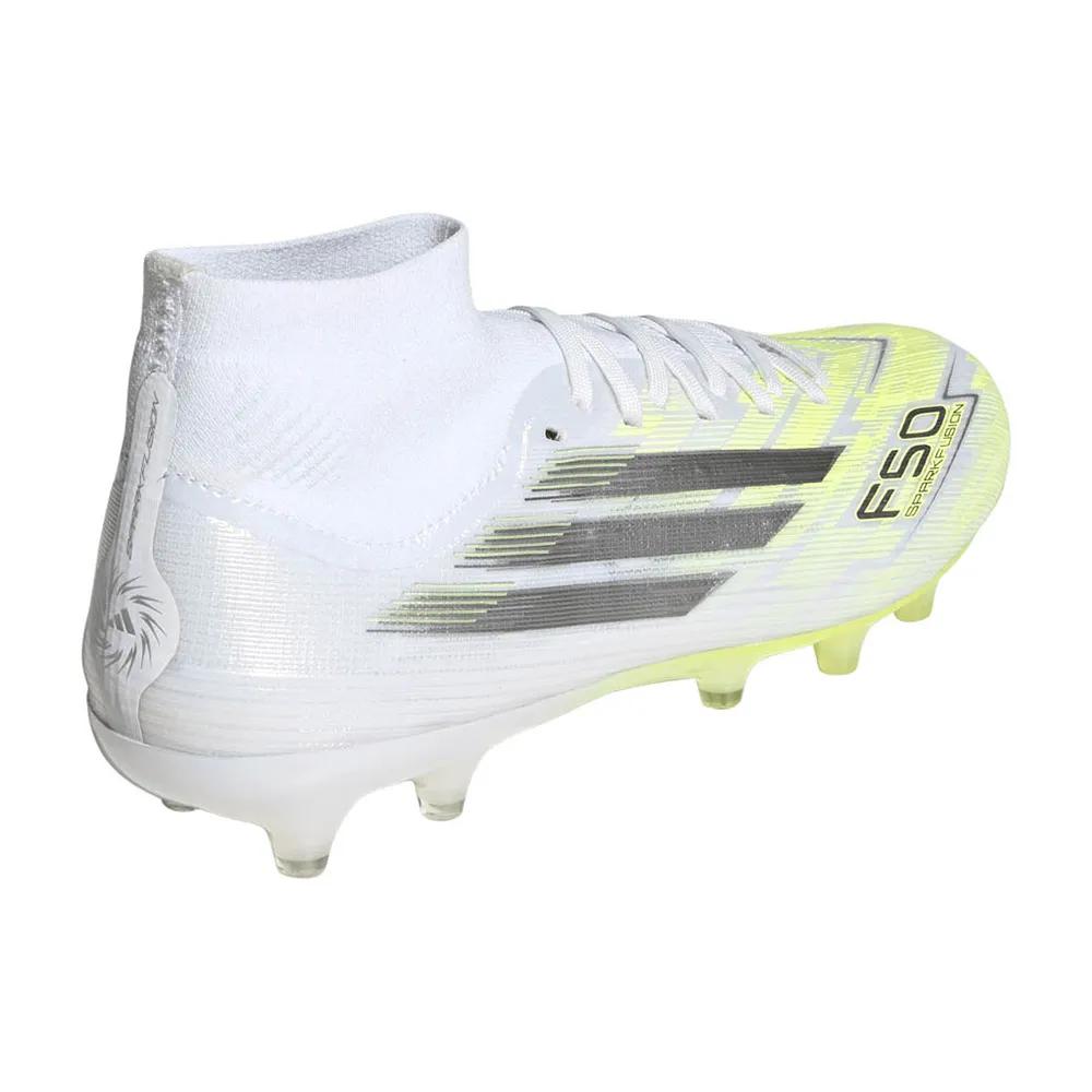 Adidas f50 sparkfusion pro football boots mid cut white