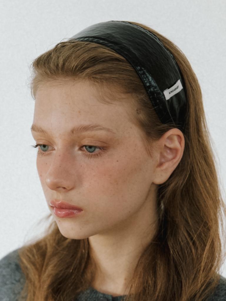 Kindababy Soft Plaid Headband - Black