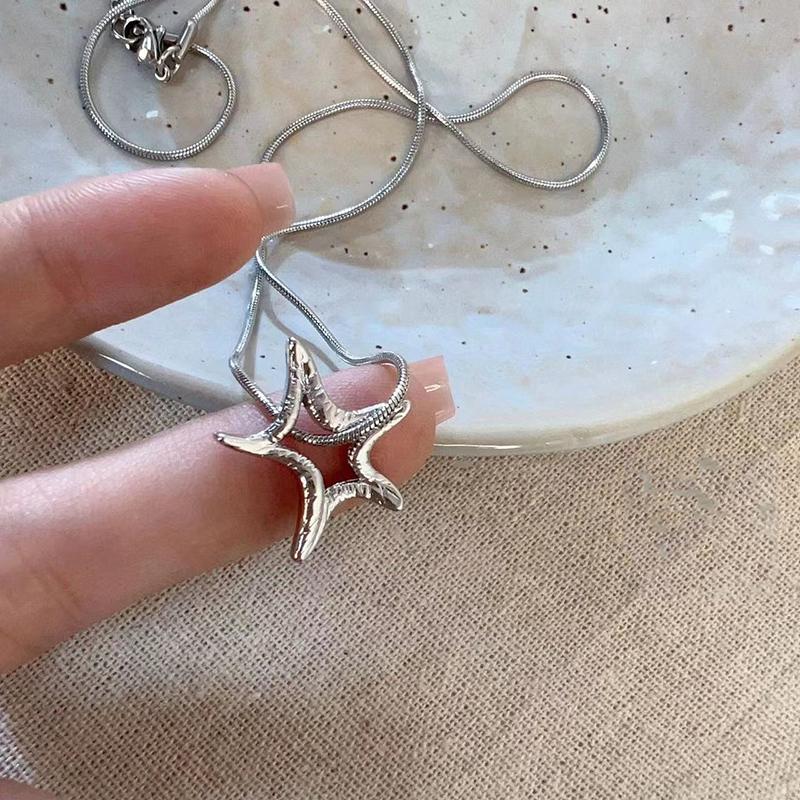 Fashion Star Pendant Galaxy Necklace for Women Men Egirls Y2K Cool Couples Necklace Clavicle Chain Original Party Jewelry Gift
