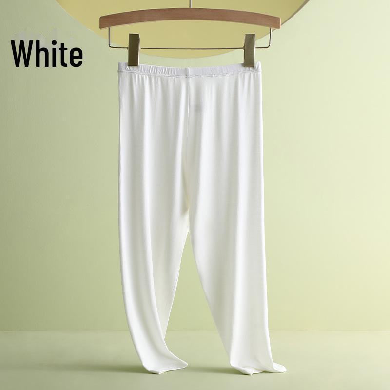 

Женские леггинсы из модала на лето, тонкие и больших размеров, эластичные черные штаны для йоги на весну и осень. 2XL [120-150 catties] белый