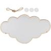 Children Mirror Cloud Wooden Mirror Cartoon Shatterproof Mirror Wall Sticker Kid Children's Bedroom Home Decorate Bedroom Nursery Decoration, 14.96 x