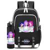 2Pcs/set Anime K-Pop Printed Backpack with 750Ml Water Bottler for Teenager Student Girl Boy Bookbag Kid Gift Large Capacity Travel Bag Rucksak
