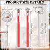 6 Stück Edelstahl Küchenthermometer mit 12,5 cm langem Stiel 2,6 cm Zifferblatt Milchaufschäumen Lebensmittelthermometer zum Kochen BBQ Fleisch