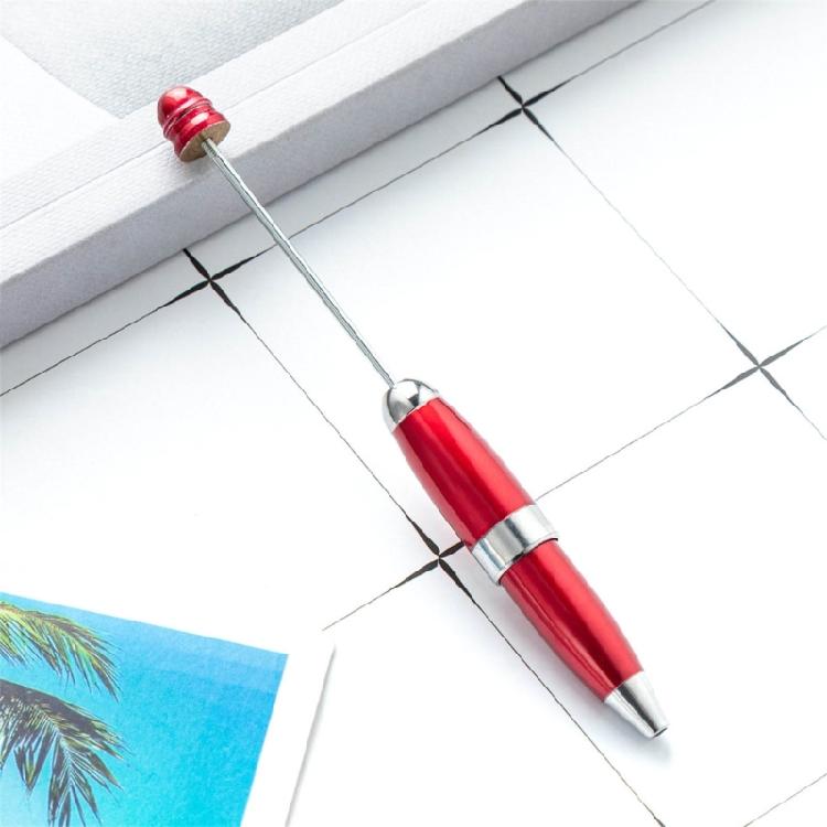 6x 1.0mm Writing Pen Beadable Ballpoint Pen Creative DIY Beaded Pen for Student