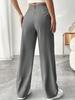 2025 Spring/Summer Women's Drapey High-waisted Slimming Wide-Leg Floor-Length Pants