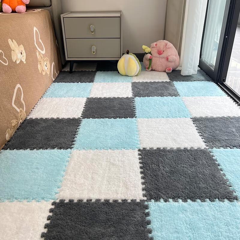 JINGRUIXIANG Plush Interlocking Foam Floor Mat Set