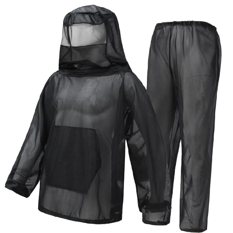 Fishing Camping Beekeepers Mesh Hood Breathable Suit Outdoor Mosquitoes Mesh Clothes for Hiking Camping Fishing