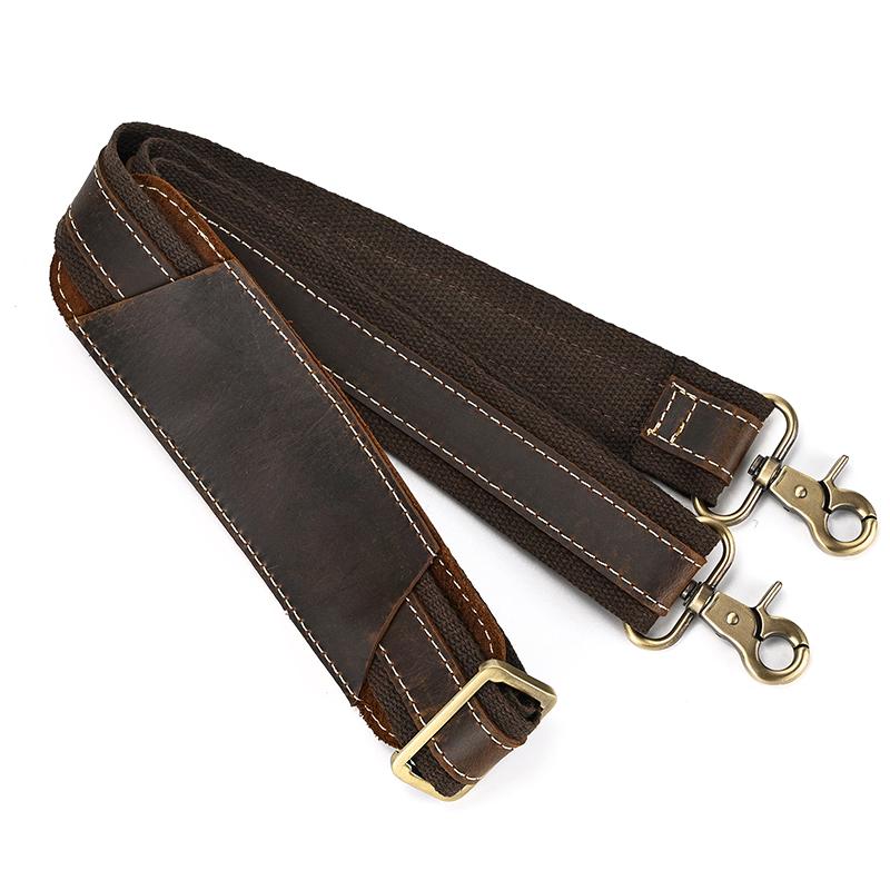 

Vintage Leather Strap For Shoulder Bag Adjustable Long Strap For Messenger Bags Men s Bag Strap