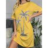 Summer Short Sleeved Dress for Women, Sexy and Elegant Dress, Round Neck Casual Loose Dress