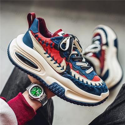 Fashion Niche Design Men's Low Top Thick Soled Casual Sports Shoes 2025 Autumn Fashion Versatile Comfortabel Non Slip Platform sneakers