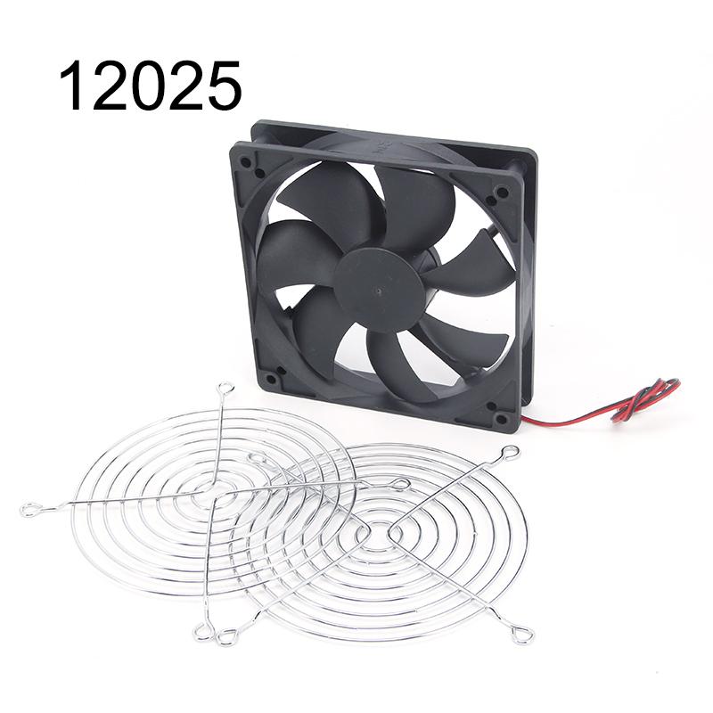 

DC 12V Fan 2pin Cooling 3010 5010 7025 8025 12025 Brushless Guard Metal Grill Cover 40mm 60mm 80mm 120mm для 3D-печати своими руками 12V 12025