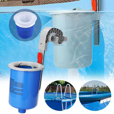 Wandmontage Oberirdischer Pool Oberflächenskimmer Verstellbar Schwimmender Poolfilter Reinigt Automatisch Entfernt Poolzubehör