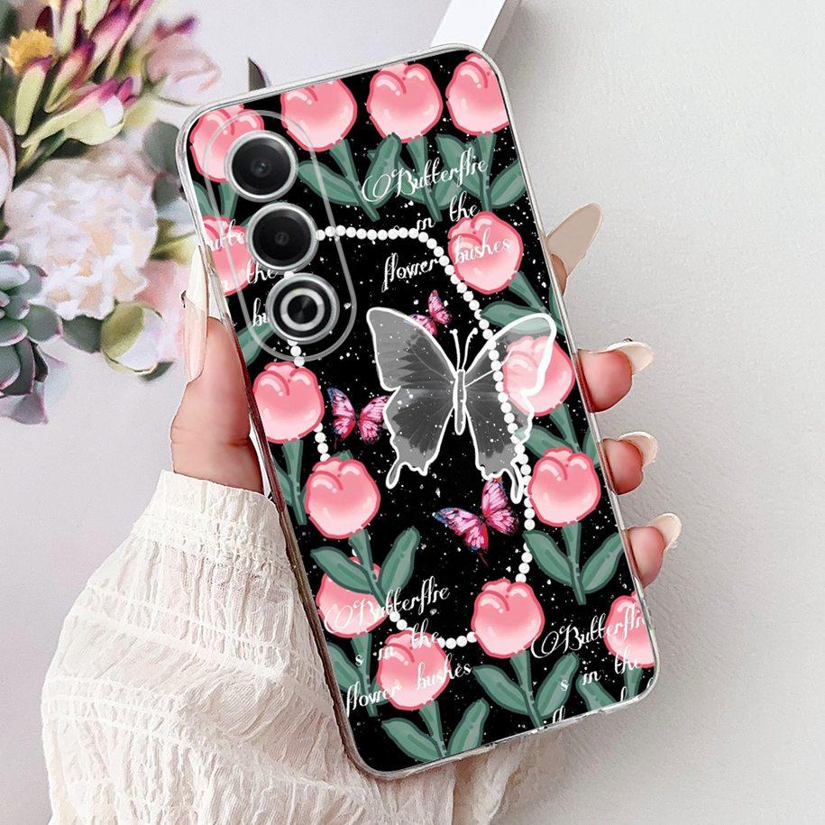 For OPPO K12x A80 Case 2024 New Fashion Love Heart Soft Silicone Back Cover For OPPO A3 Pro 5G CPH2639 A 80 K 12x CPH2667 Bumper