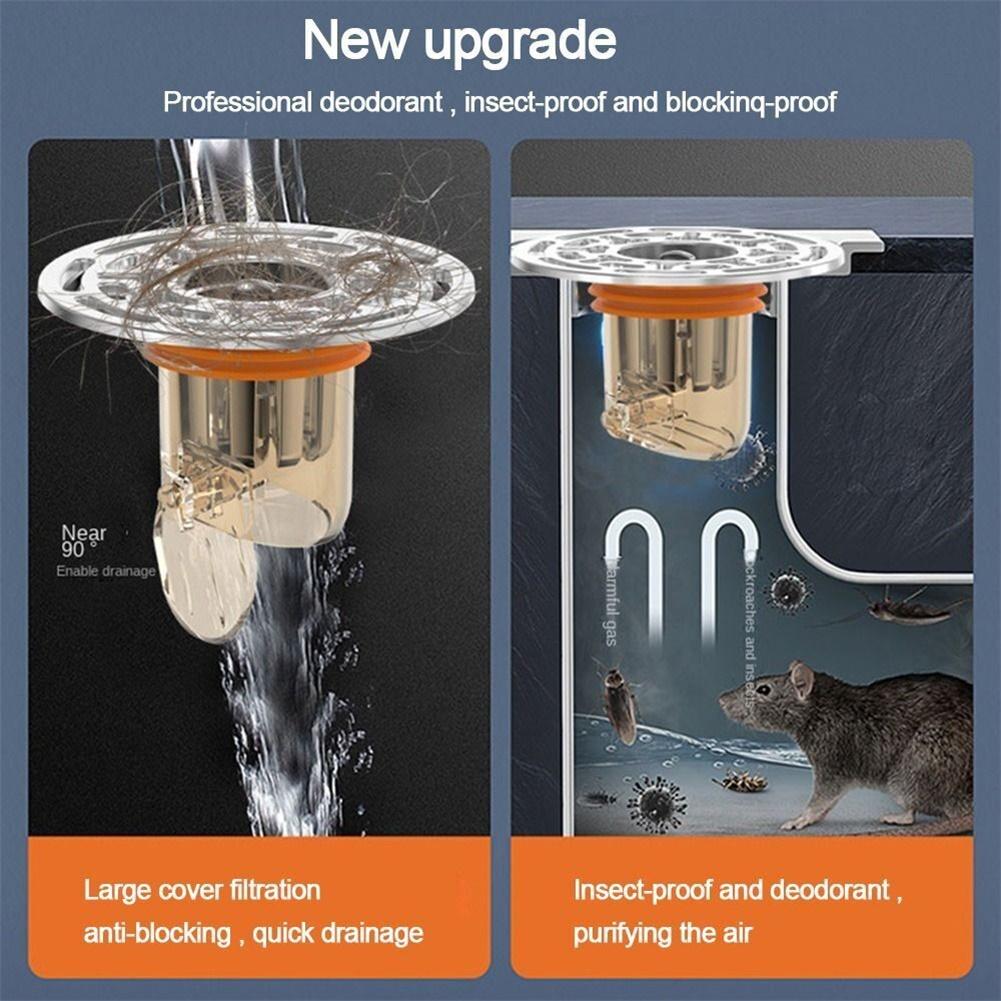 Anti-Geruch-Bodenablauf, Dusch-Bodensieb, verhindert effektiv