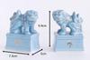 Moa Feteli Shinto Altar for Shinto Items Votive Celadon Guardian Dog Spinning Top Dog Feng Shui Ornament Warding Off Evil Amulet Feng Shui Goods Shisa