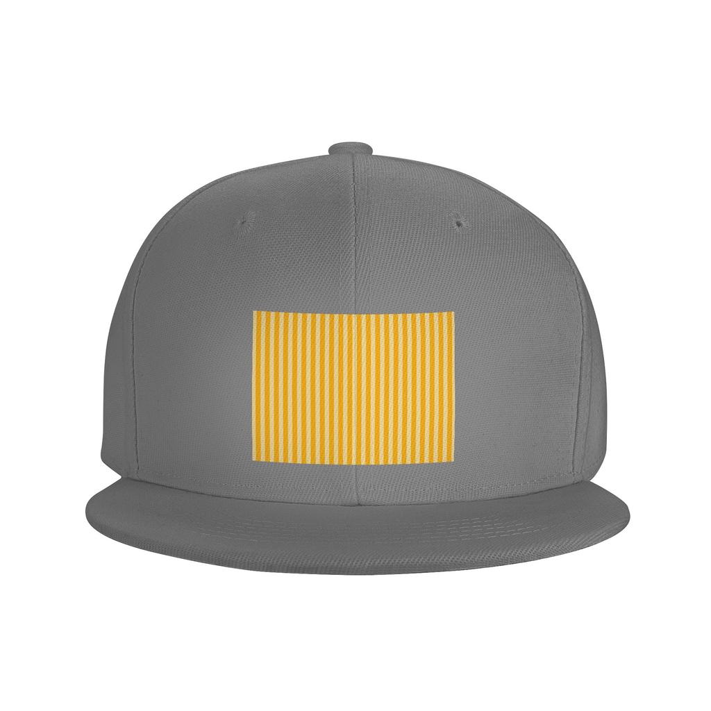 Striped Vertical 2 Yellow Baseball Caps Snapback Fashion Baseball Hats Breathable Casual Casquette Outdoor for Unisex